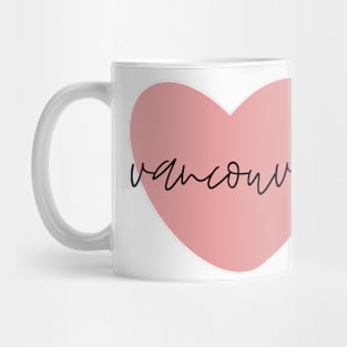 Vancouver Pink Heart Mug